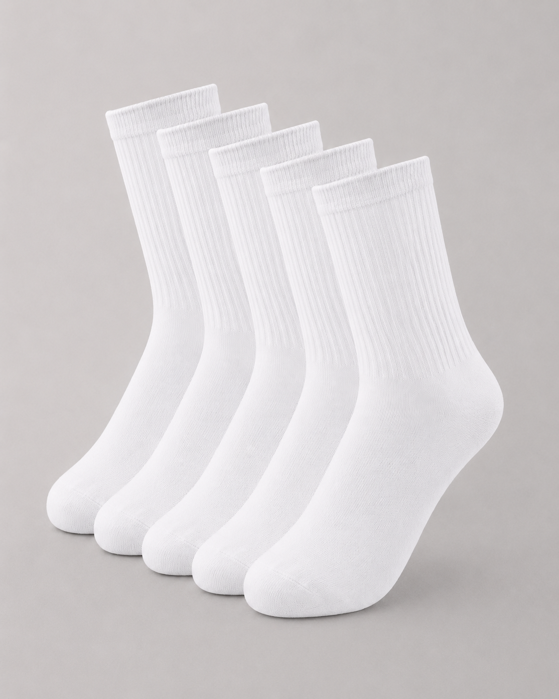 WHITE CREW SPORTS SOCKS